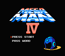 Mega Man 4 title screenshot